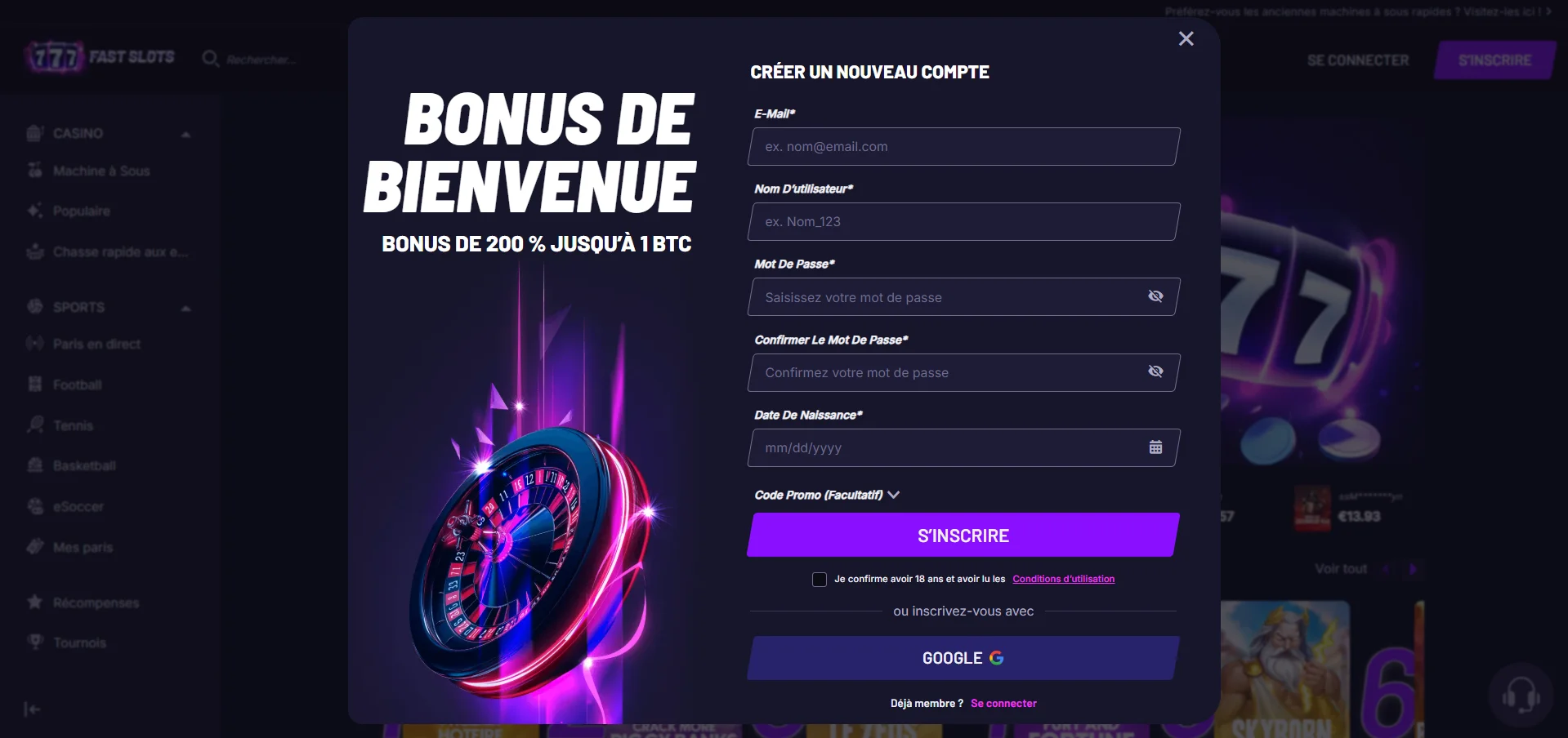 FastLost Guide : Revue complète de Fast Lost Casino pour les joueurs français
