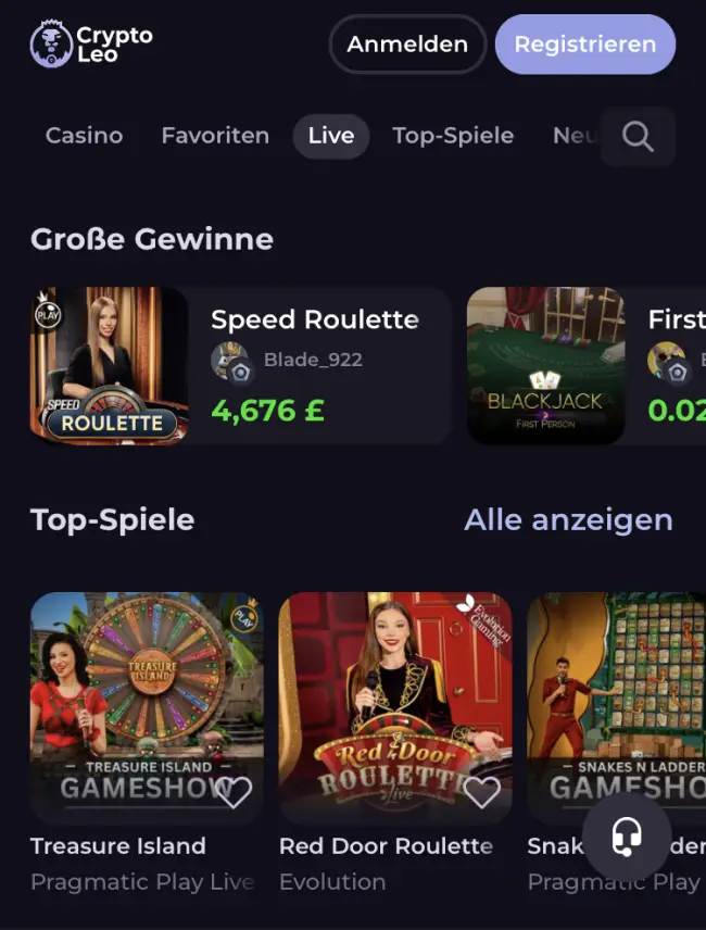 CryptoLeo Casino online: Test des EUR-Kontos für Spieler aus Deutschland